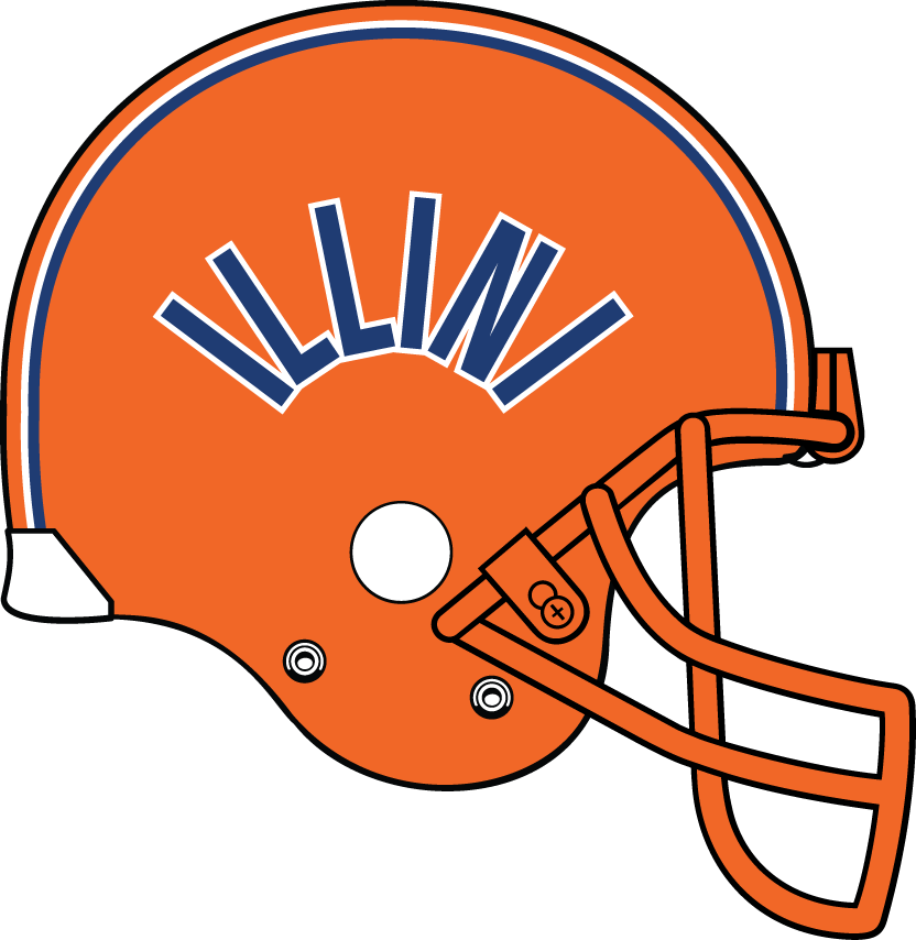 Illinois Fighting Illini 1983-1987 Helmet Logo diy iron on heat transfer